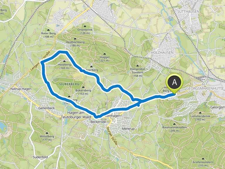 52 fahrrad-piktogramme auf der lotter straße