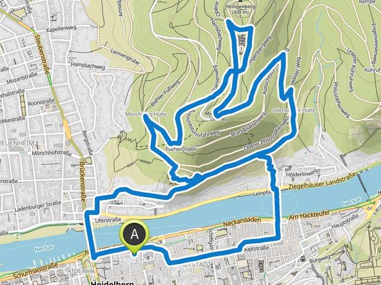 Philosophenweg Heidelberg Thingstätte Runde von Heidelberg