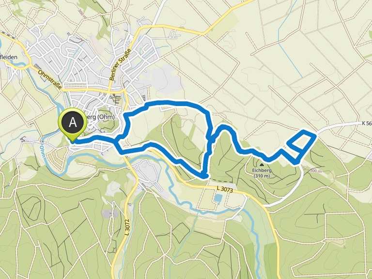 Schächerbachtour Teufelskanzel Runde von Homberg (Ohm) Wanderung