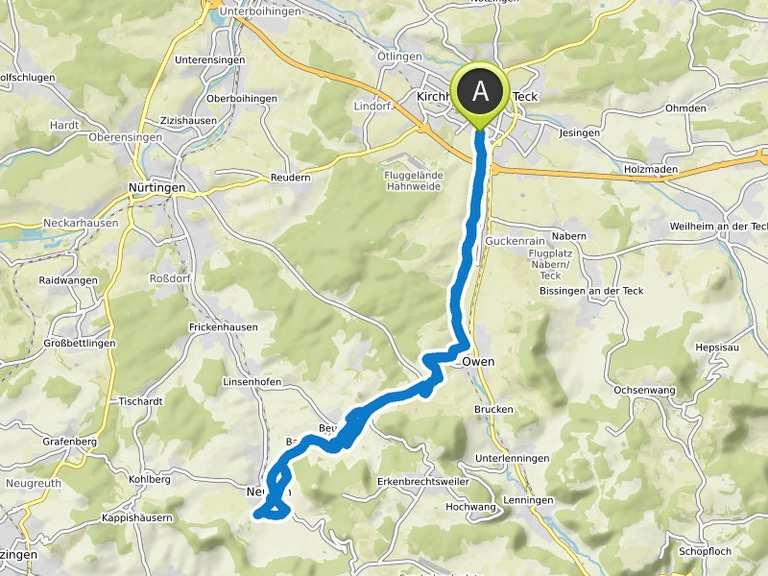 fahrrad route planen dettingen unter teck
