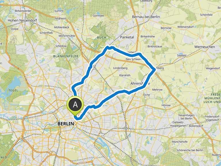 Schön entlang der Panke – Pankeweg Runde von Senefelderplatz