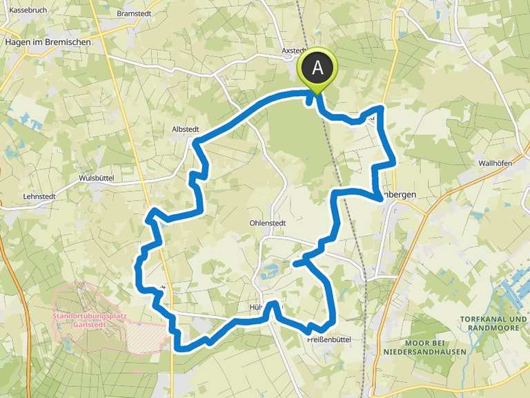 Dorfkern Garlstedt – Heimelberg Runde von Lübberstedt | Fahrradtour