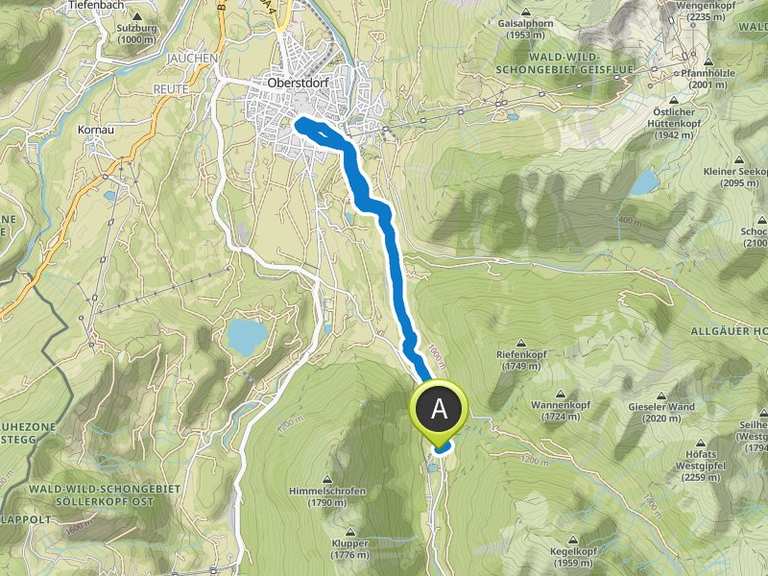Schöner Trettach Ausblick – Entlang der Trettach Runde von Oberstdorf
