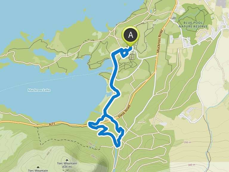 Muckross Lake View II Torc Waterfall Loop from Flesk Road hike Komoot