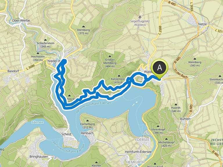 Aussicht auf Edersee – Urwaldsteig Runde von Netze | Wanderung | Komoot