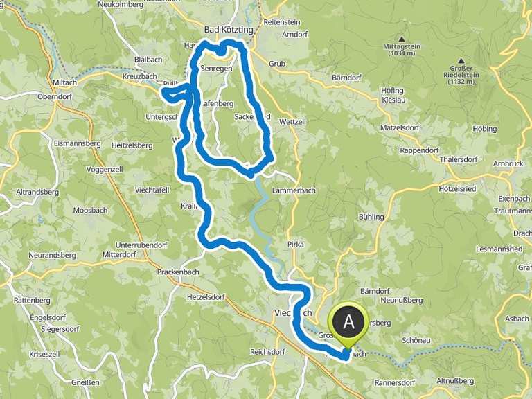 Blaibacher See – Regental Radweg Loop from Viechtach | mountain bike