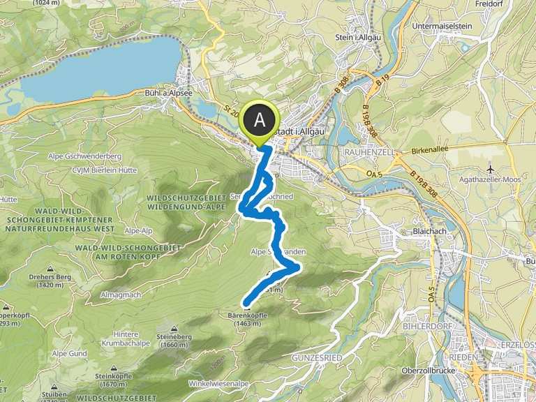 Steigbachtal – Mittagberg Runde von Immenstadt | Wanderung | Komoot