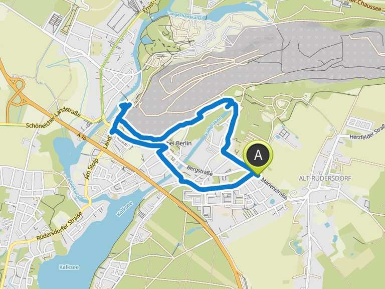 Museumspark Rüdersdorf – Peter-Lübkes-Brücke Runde von Marienstraße