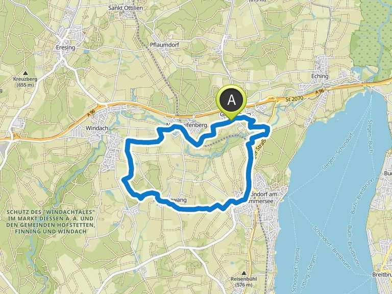 Bachtrail – Ammersee Höhenweg Runde von Greifenberg | Mountainbike-Tour | Komoot