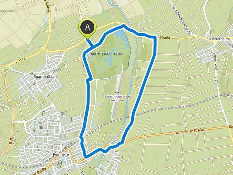 Reinheimer Teiche Reinheimer Teich Runde von Otzbergring Wanderung