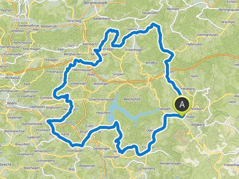 Blockhaus Eckenhagen – Schosch‘s Hütte Blockhaus Loop from Ulbert