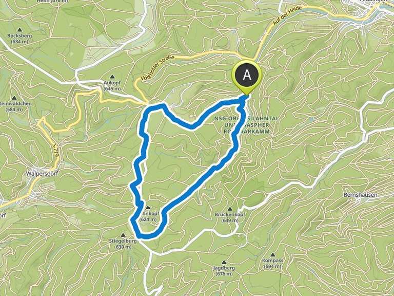 Lahnquelle und Lahnhof Siegquelle Runde von Weide Wanderung Komoot