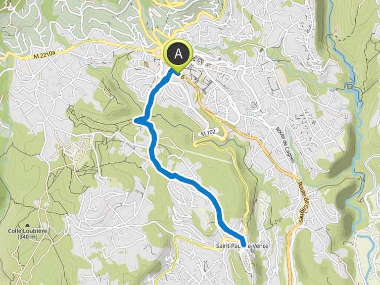 SaintPaul de Vence Circuit à partir de Vence randonnée pédestre Komoot