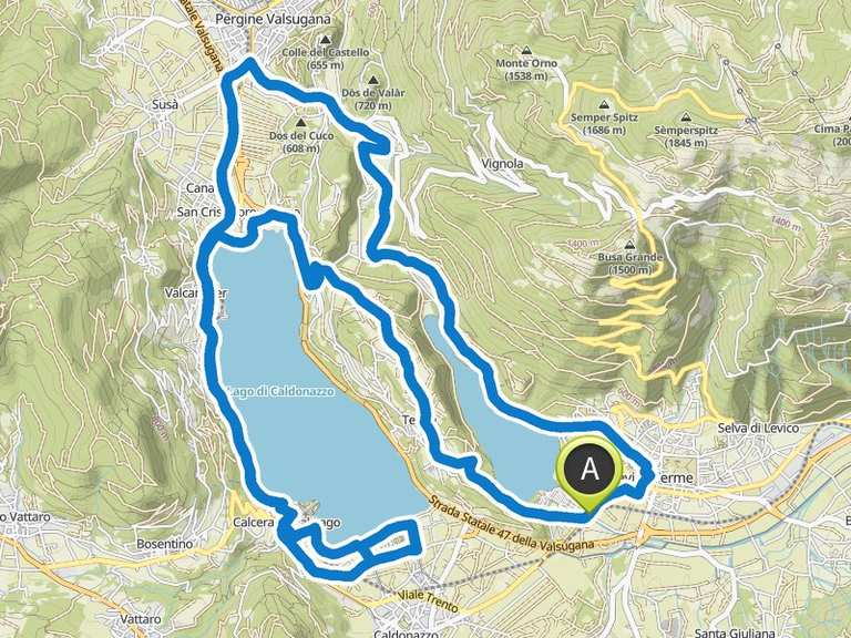 Lago di Caldonazzo – Werk Tenna Runde von Tenna | Fahrradtour | Komoot