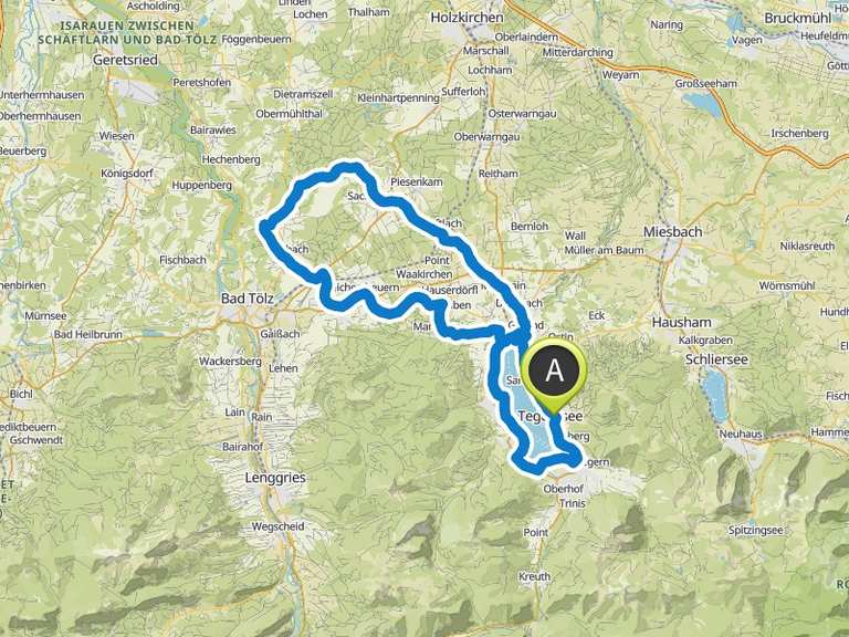 Tegernsee – An der Mangfall Circuit à partir de Gmund | Tour à vélo