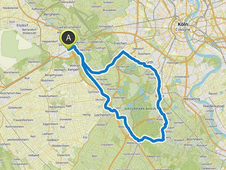 Die schöne Erft – Erftradweg Loop from Sindorf | bike Tour | Komoot