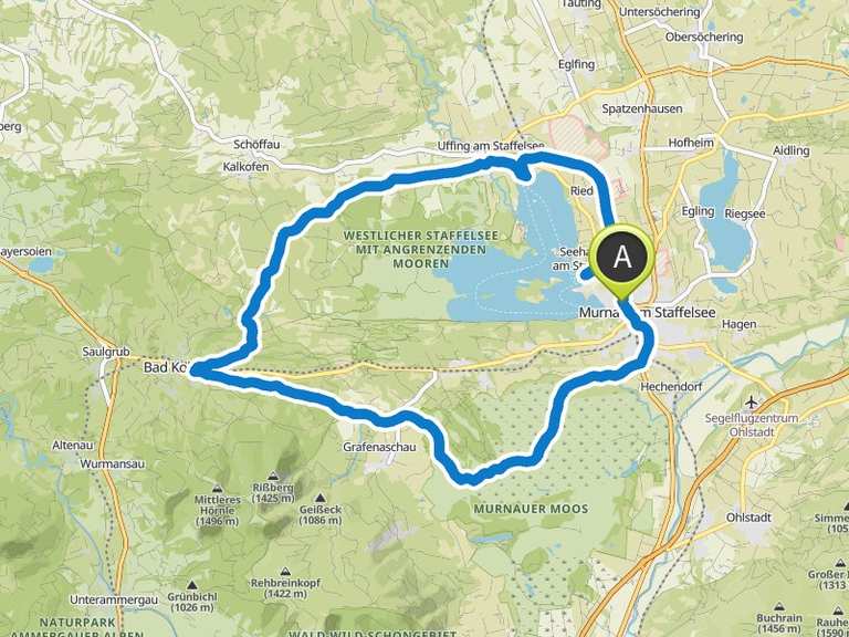 Murnauer Moos – Staffelsee Runde von Murnau | Mountainbike-Tour | Komoot