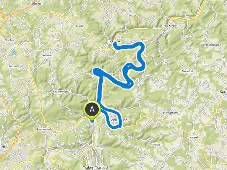 cochem nach beilstein mit dem fahrrad