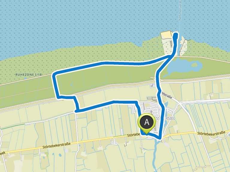 Hafen Neßmersil – Neßmersiel Hundestrand Runde von Neßmersiel ...