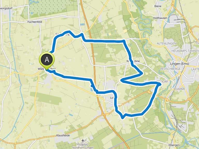 Freizeitsee Lohne – Wietmarschen Runde von Wietmarschen | Fahrradtour