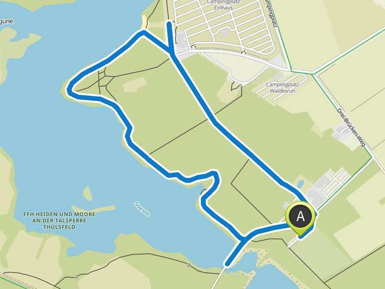 Sandstrand – Thülsfelder Talsperre Runde von Garrel | Wanderung | Komoot