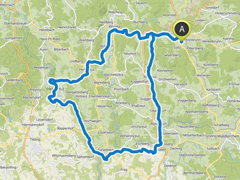 Holzbrücke – Schrottenbaummühle Runde von Freyung | Mountainbike-Tour