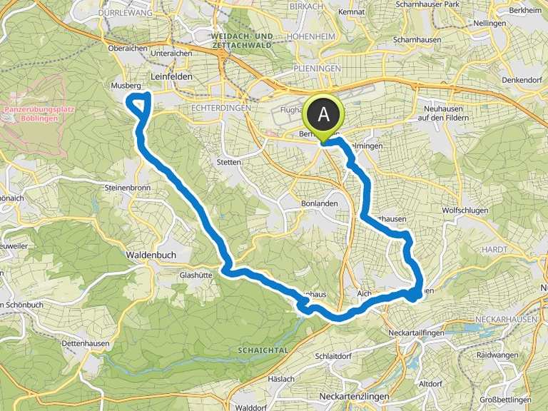 Eselsmühle – Siebenmühlental Runde von Filderstadt | Fahrradtour | Komoot