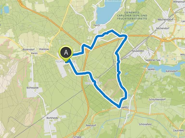 Beelitz Runde von Fichtenwalde | Fahrradtour | Komoot