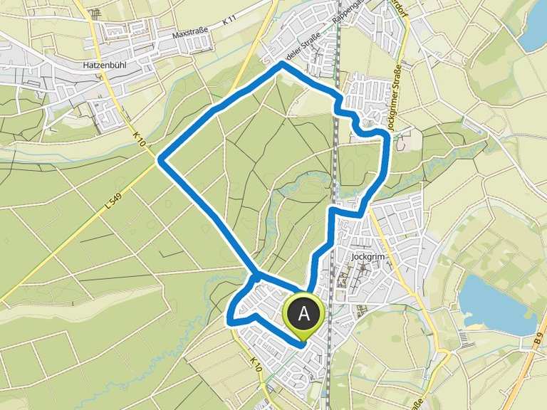 Laufrunde von Jockgrim Laufrunde Komoot