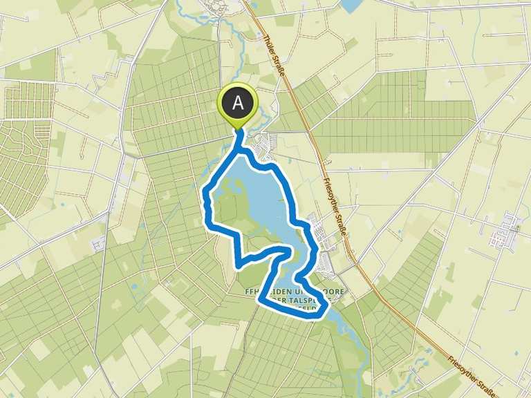 Thülsfelder Talsperre Brücke – Sandstrand Runde von Friesoythe