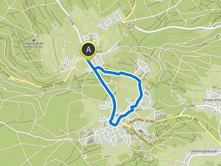 Langenbrand Schönblick Runde von Langenbrand Wanderung Komoot