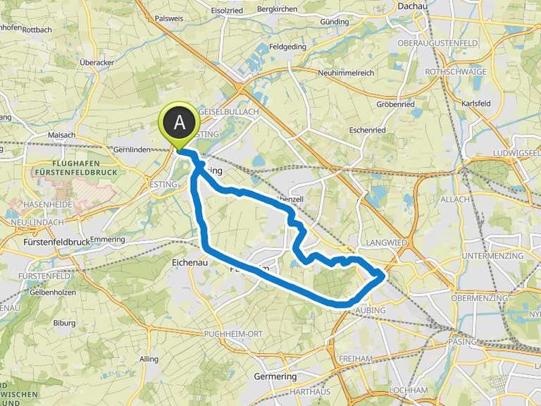 Spielplatz Aubinger Lohe – kleine Brücke Circuit à partir de Olching