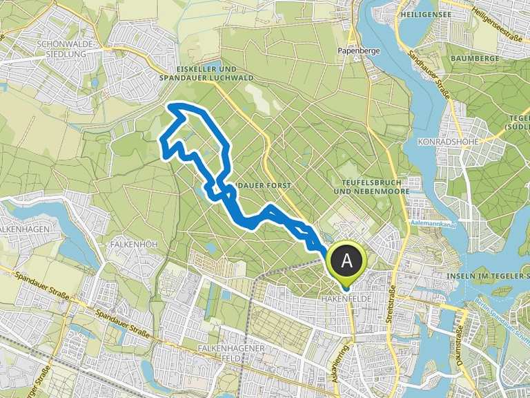 Wildgehege im Spandauer Forst – Kreuztränke / Schutzpilz Runde von