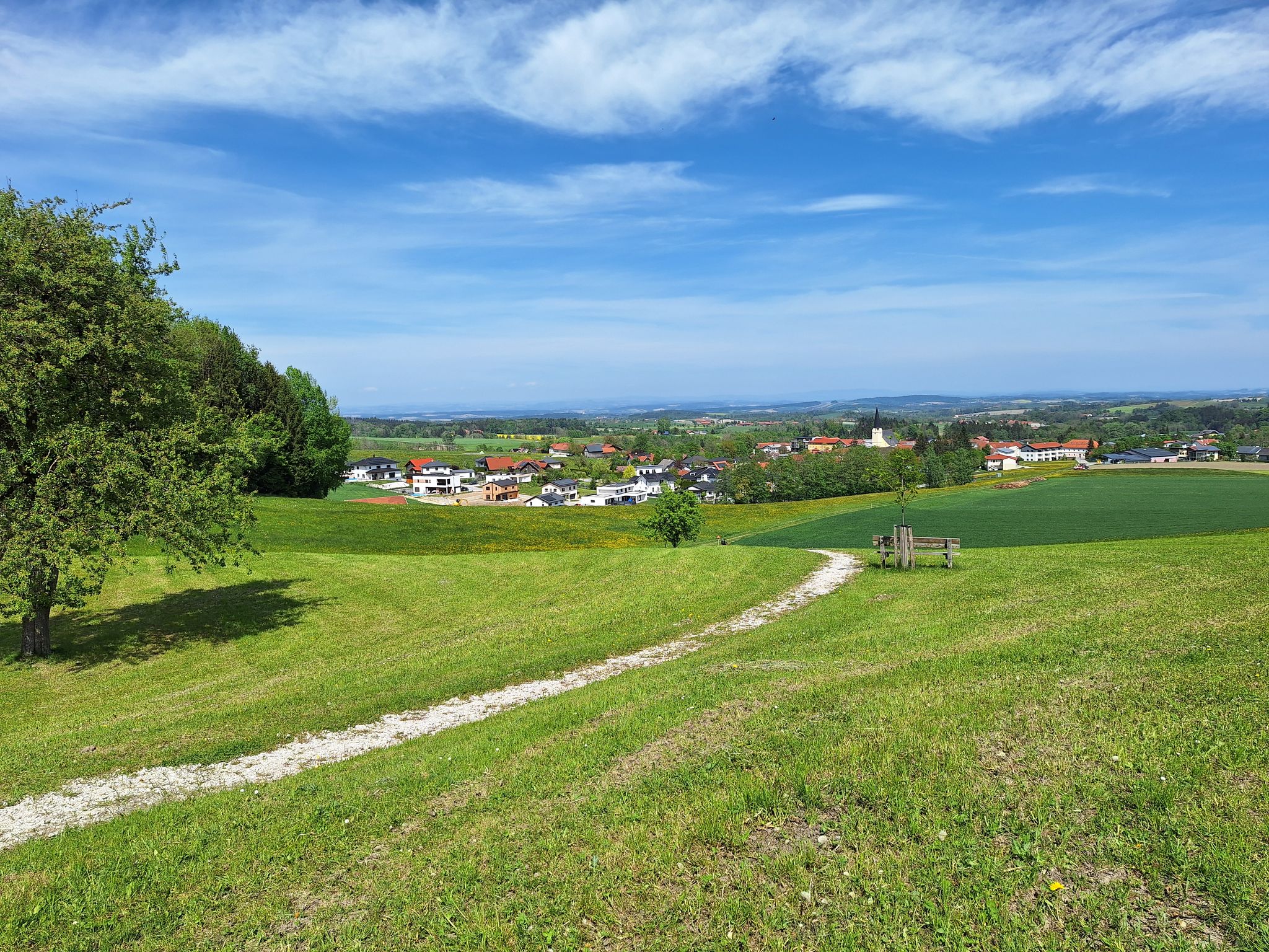 Eine tolle Aussicht auf Geboltskirchen