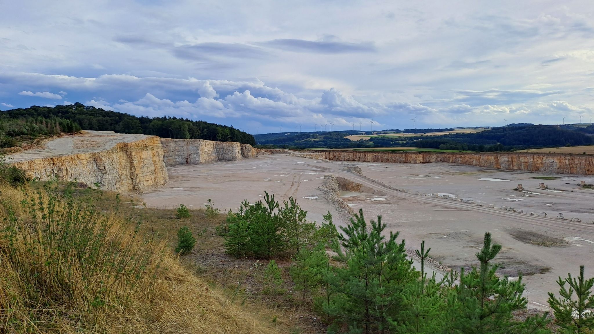 Blick in den Steinbruch