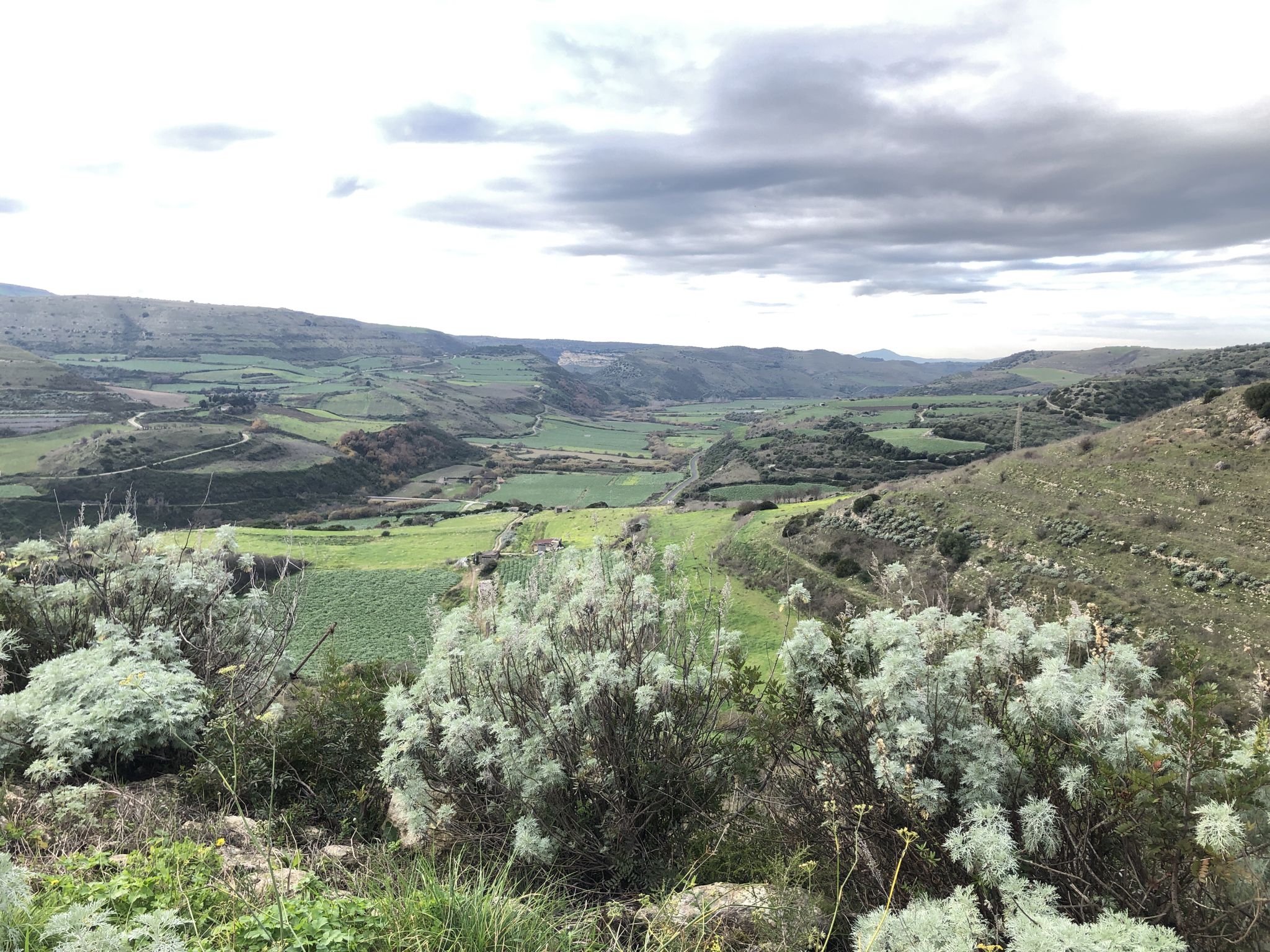 view over the valley