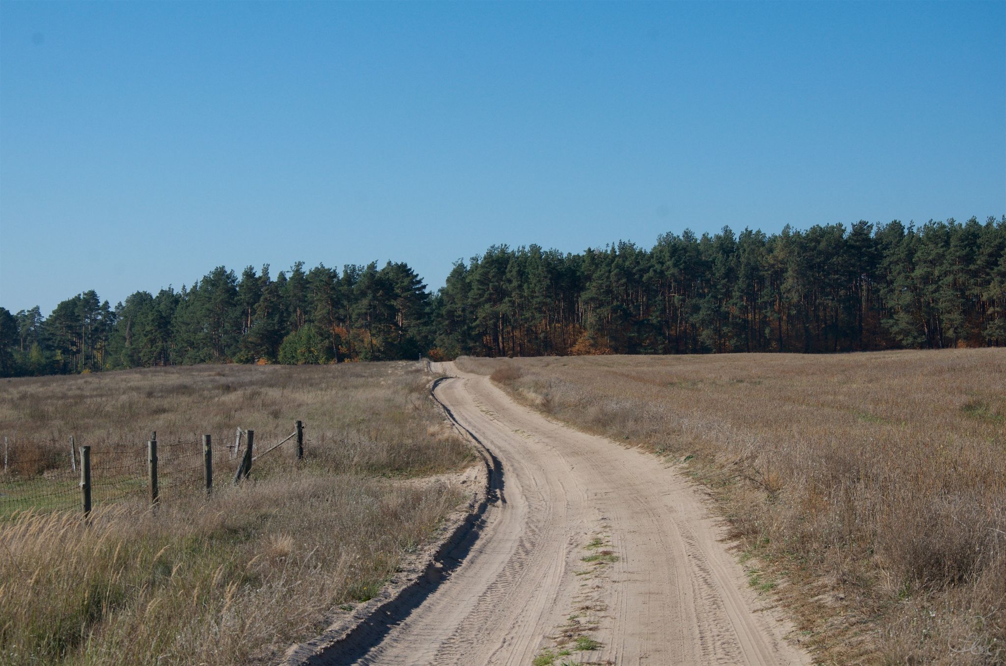 Feldweg auf der Uckermärker Landrunde