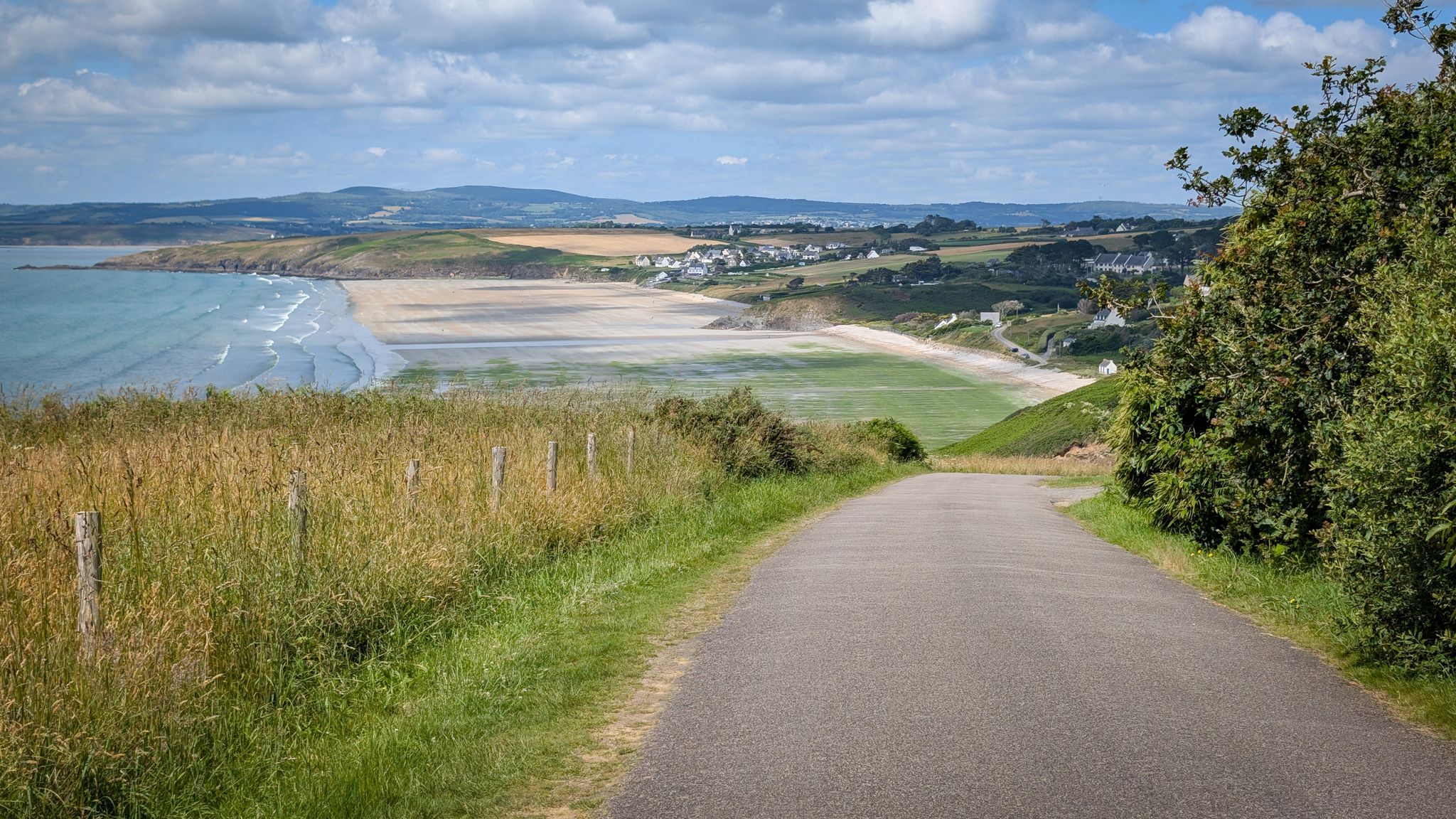 Rückfahrt zum Strand von Kervel