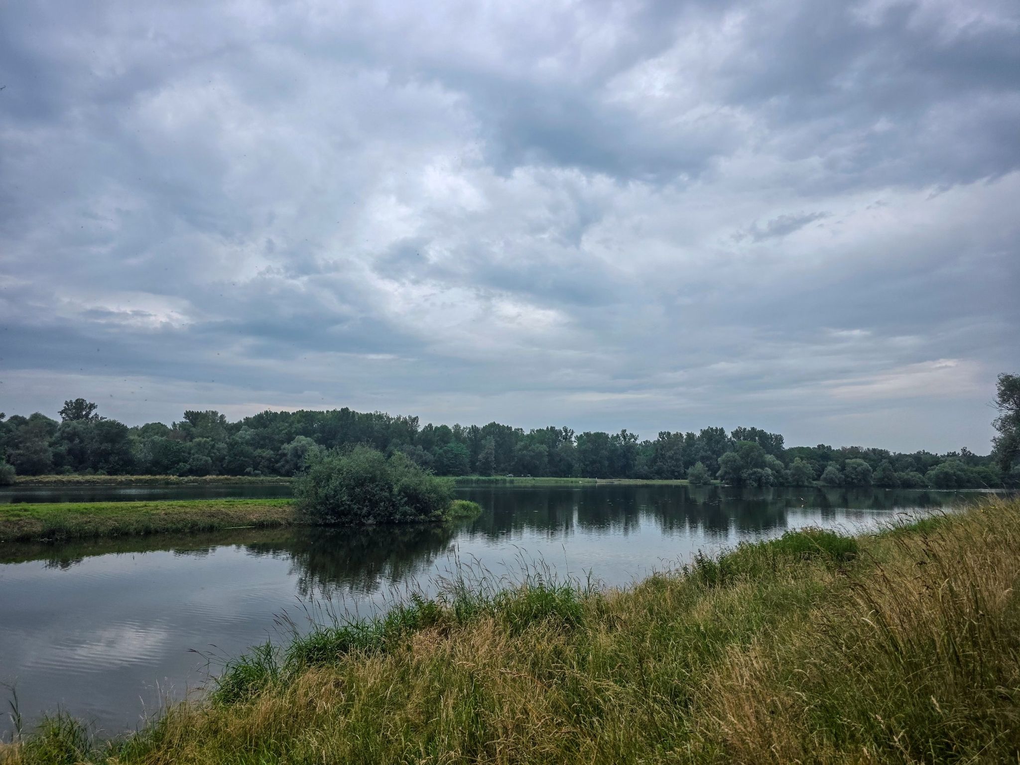 hier fließt der Leopoldskanal in den Rhein