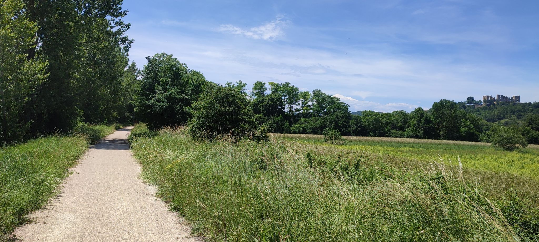 Bahntrassenradweg nach Lavelanet und Burgruine