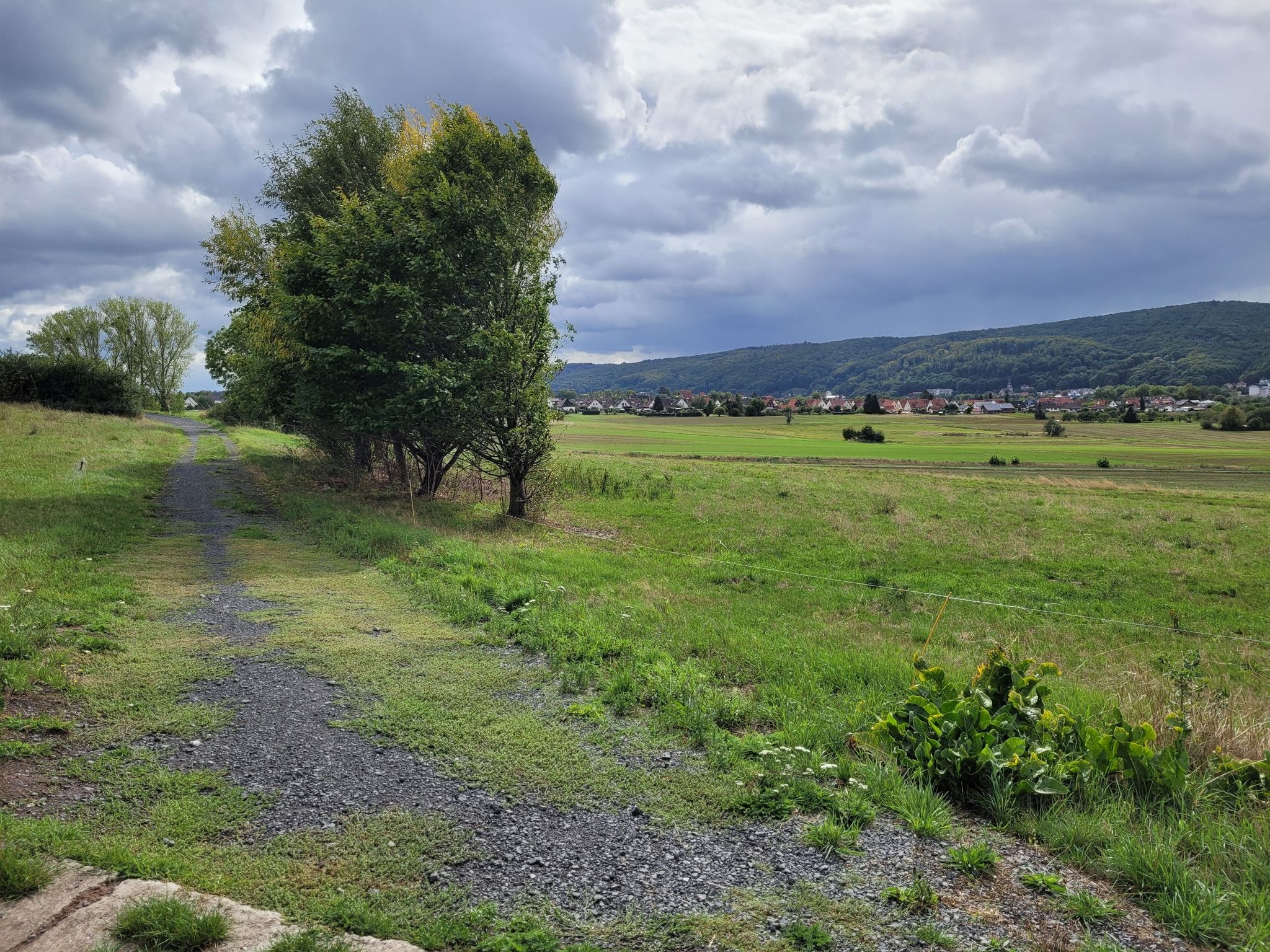 Feldweg nach Hessen