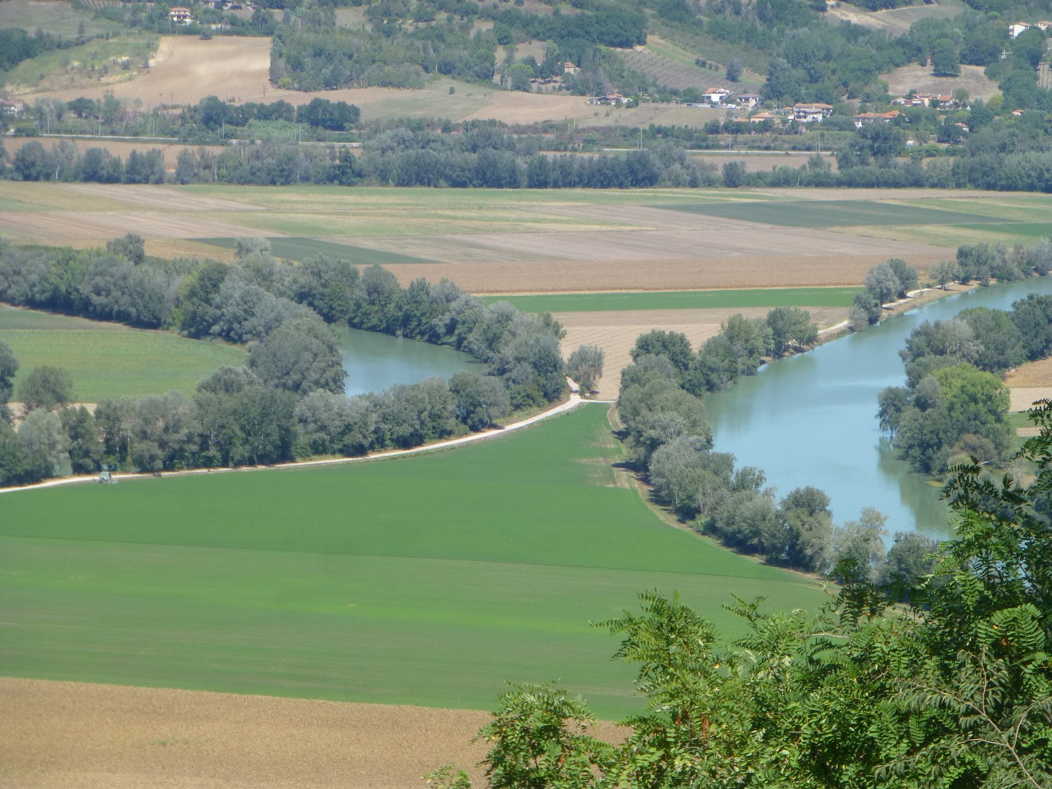 Il cosiddetto "Fiasco" dove le anse del Tevere scorrono vicinissime