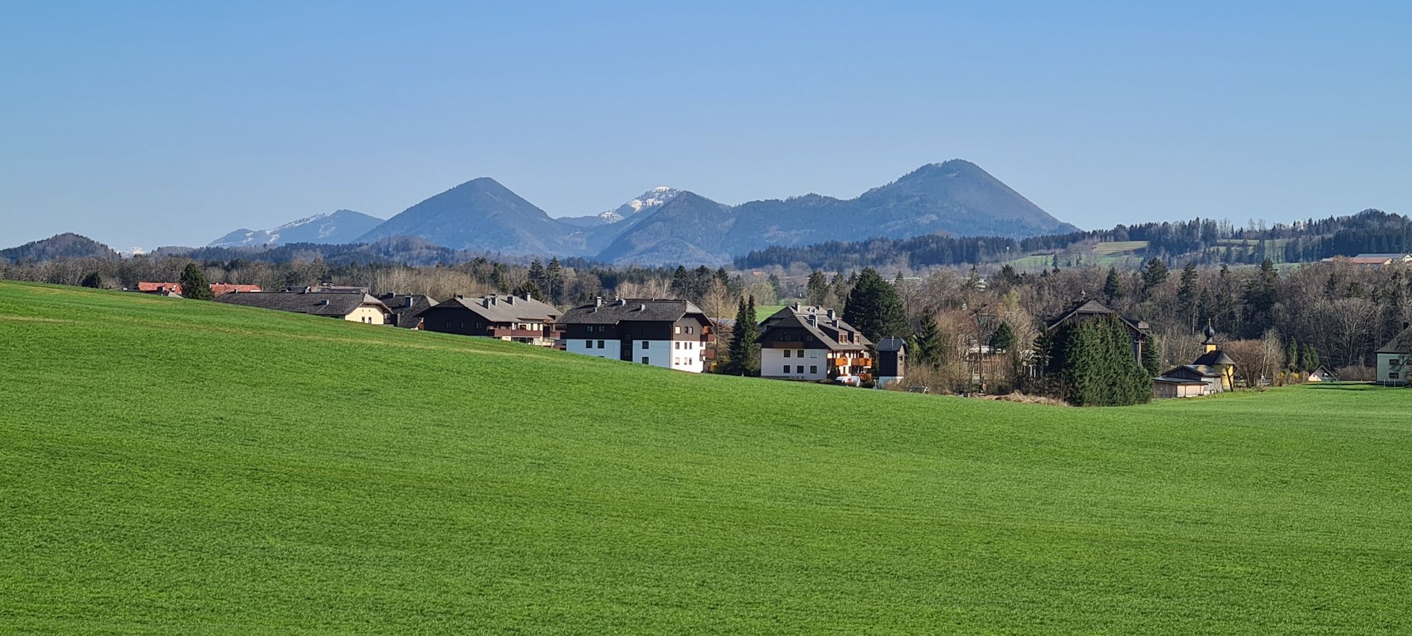 Blick Richtung der Osterhorngruppe