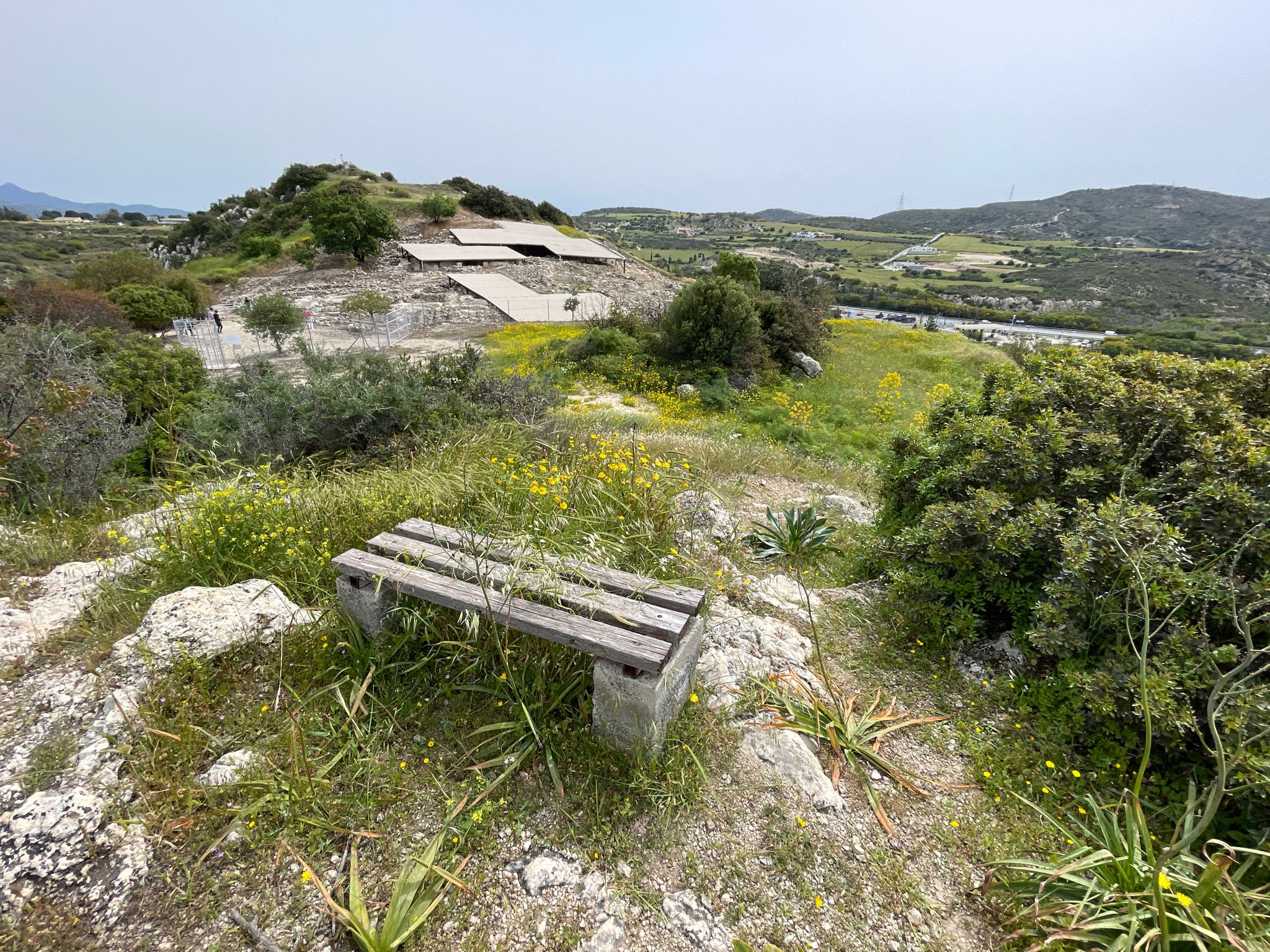 Blick auf die Ausgrabungsstätte "Neolithic Settlement".