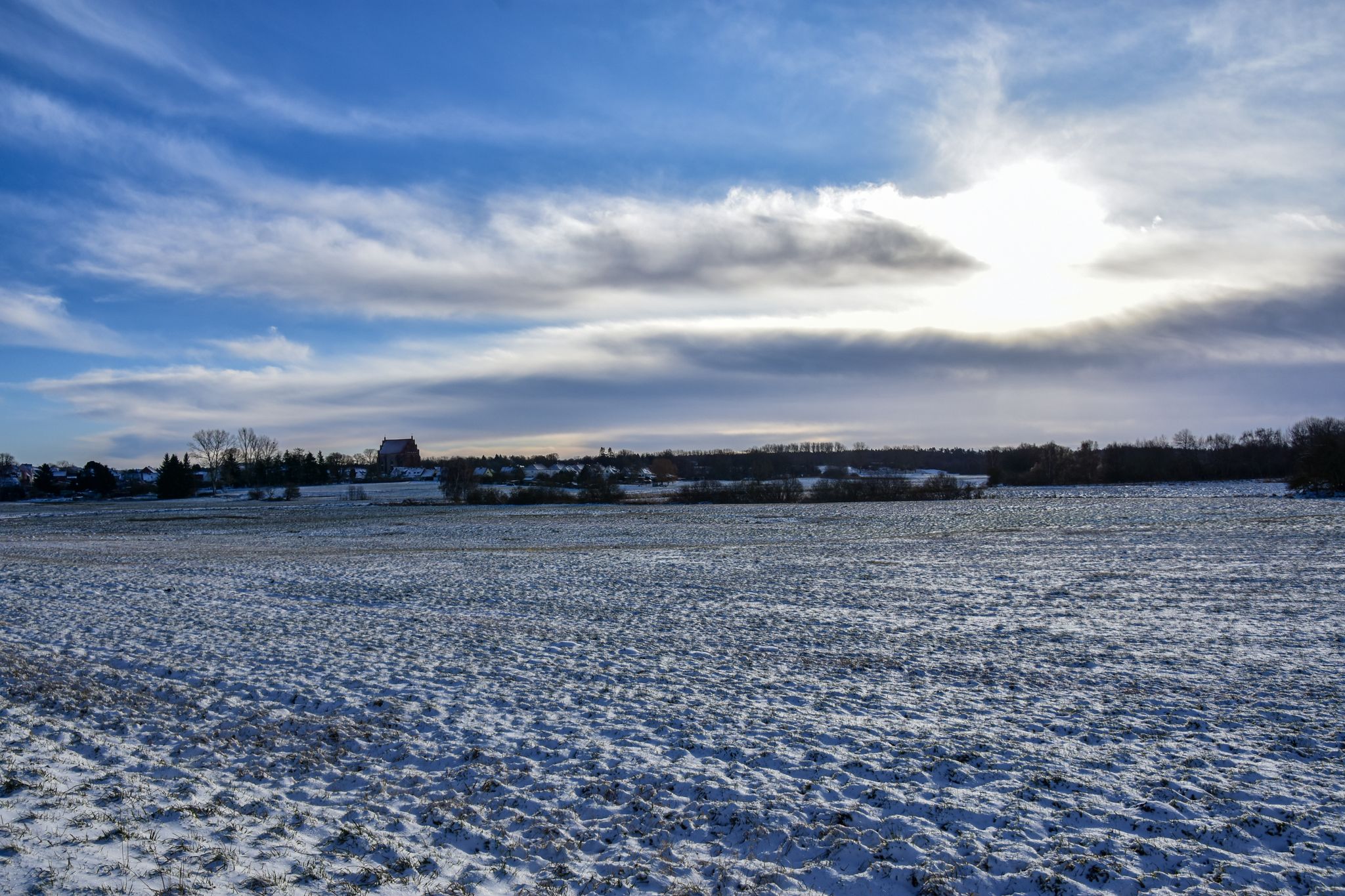 Blick nach Franzburg