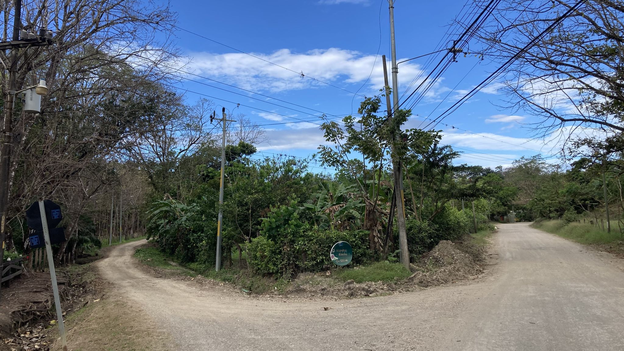 Abzweig zum Playa Barco Quebrado