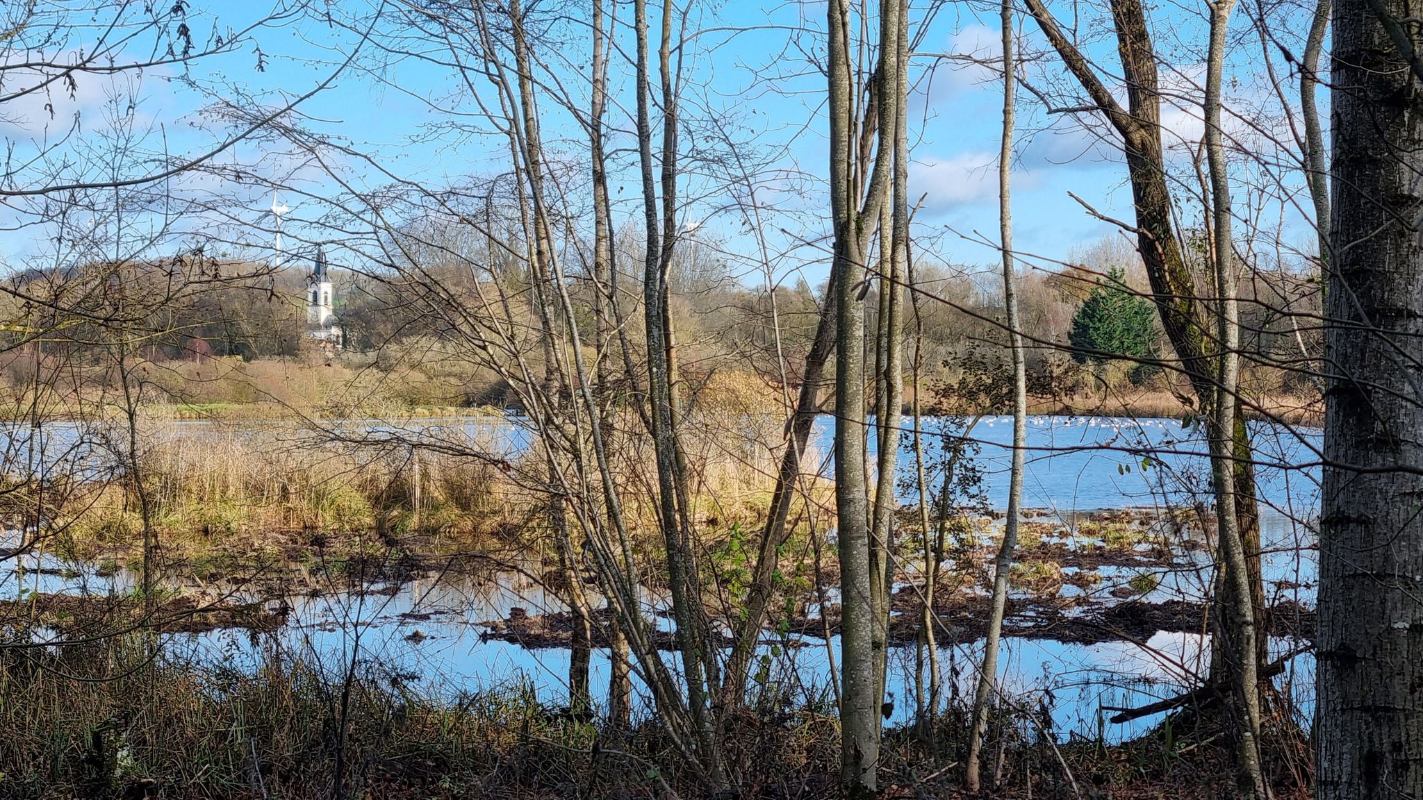 Etangs et clocher de Thézy-Glimont / Ponds and bell tower of Thézy-Glimont