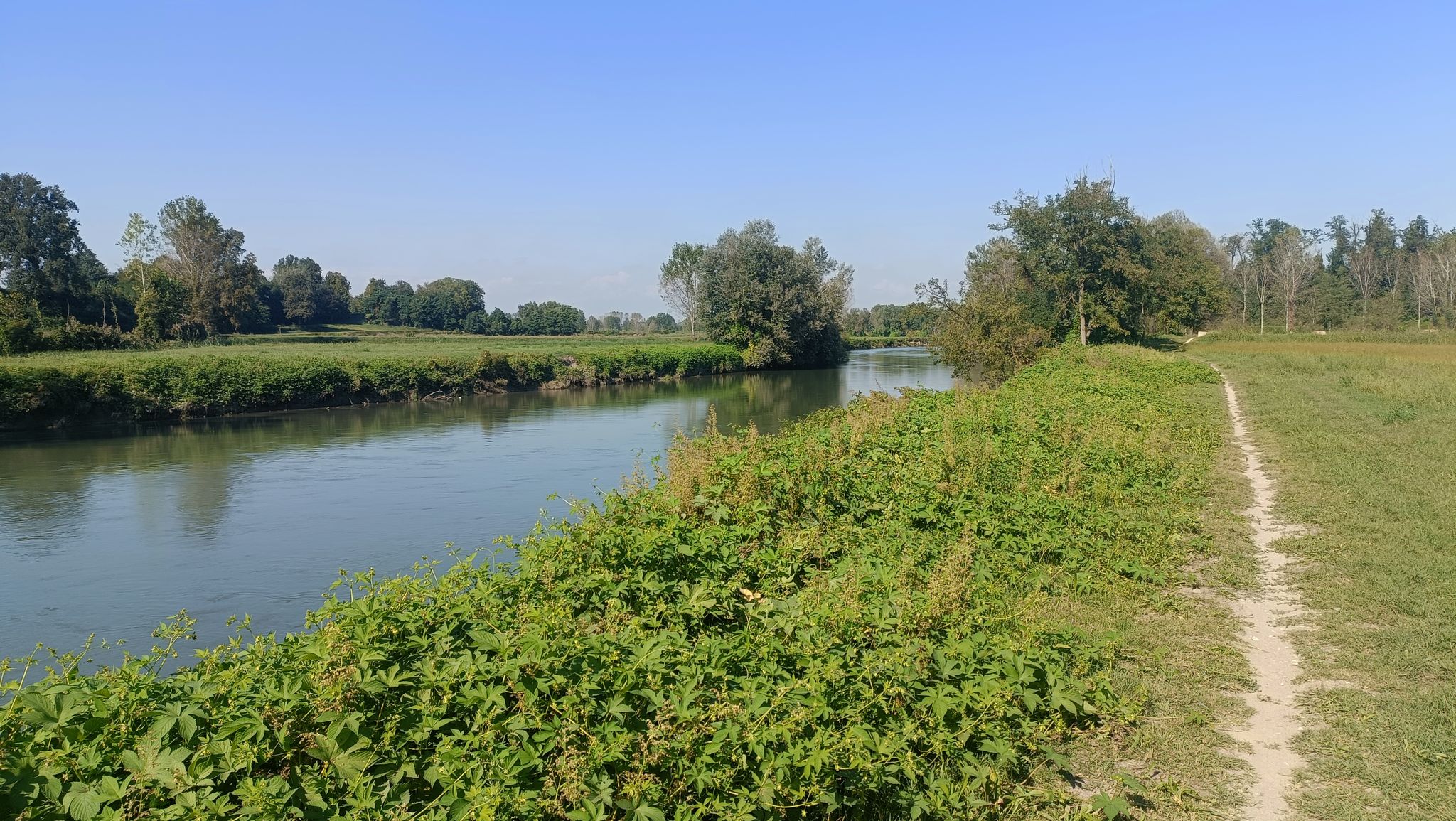 Il fiume Serio a Montodine.