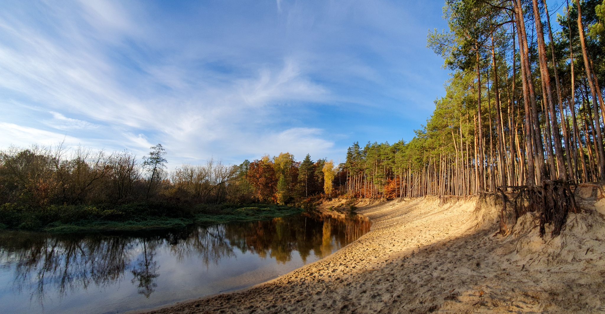Cudna plaża nad Rawką