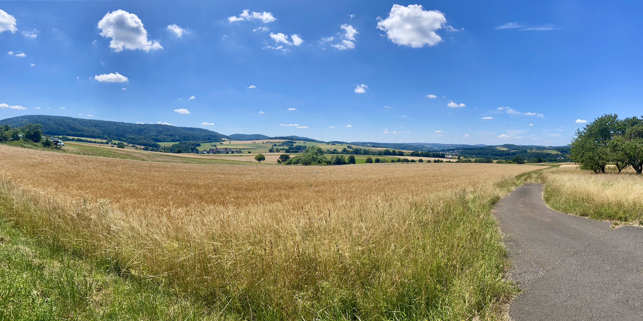 Von der Sonne gegrillt radel ich zum…